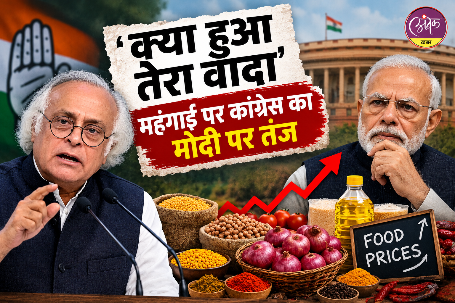 ‘क्या हुआ तेरा वादा’: महंगाई पर कांग्रेस का मोदी पर तंज