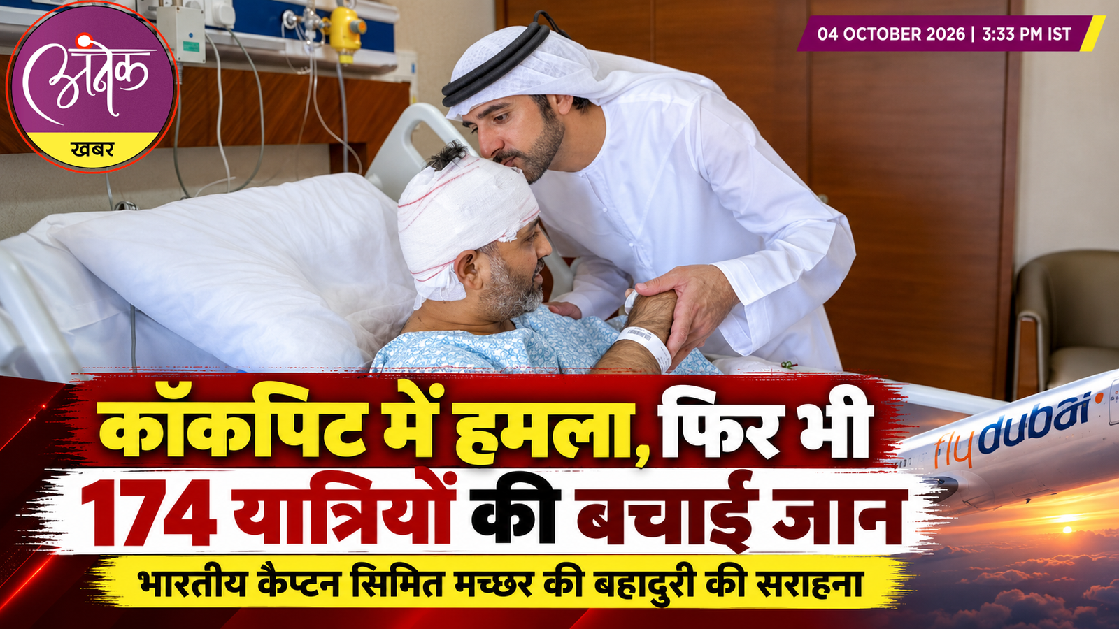 फ्लायदुबई हमले के बाद भारतीय पायलट स्मित की सराहना